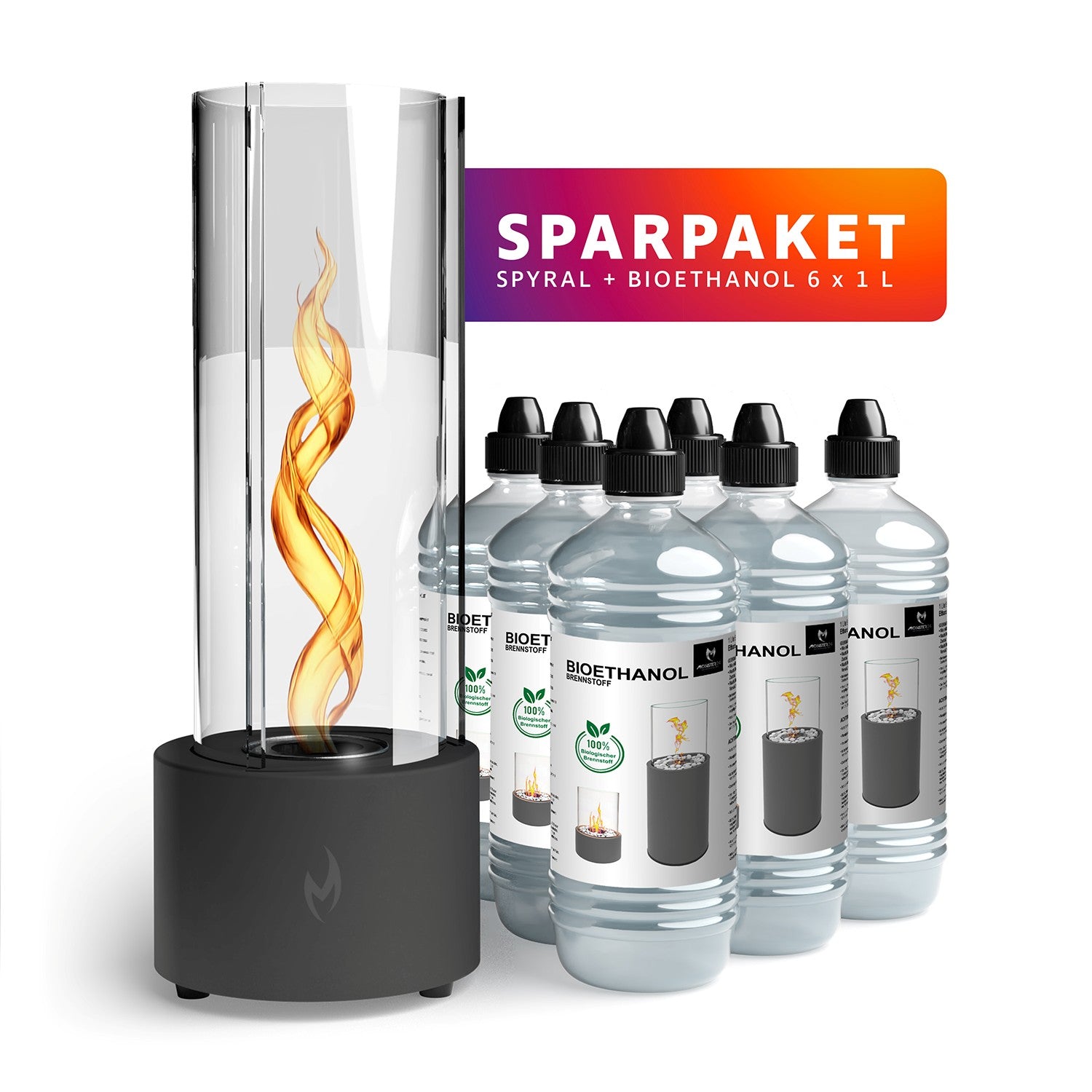 Tornado Flame: Spyral + Ethanol Starterpaket