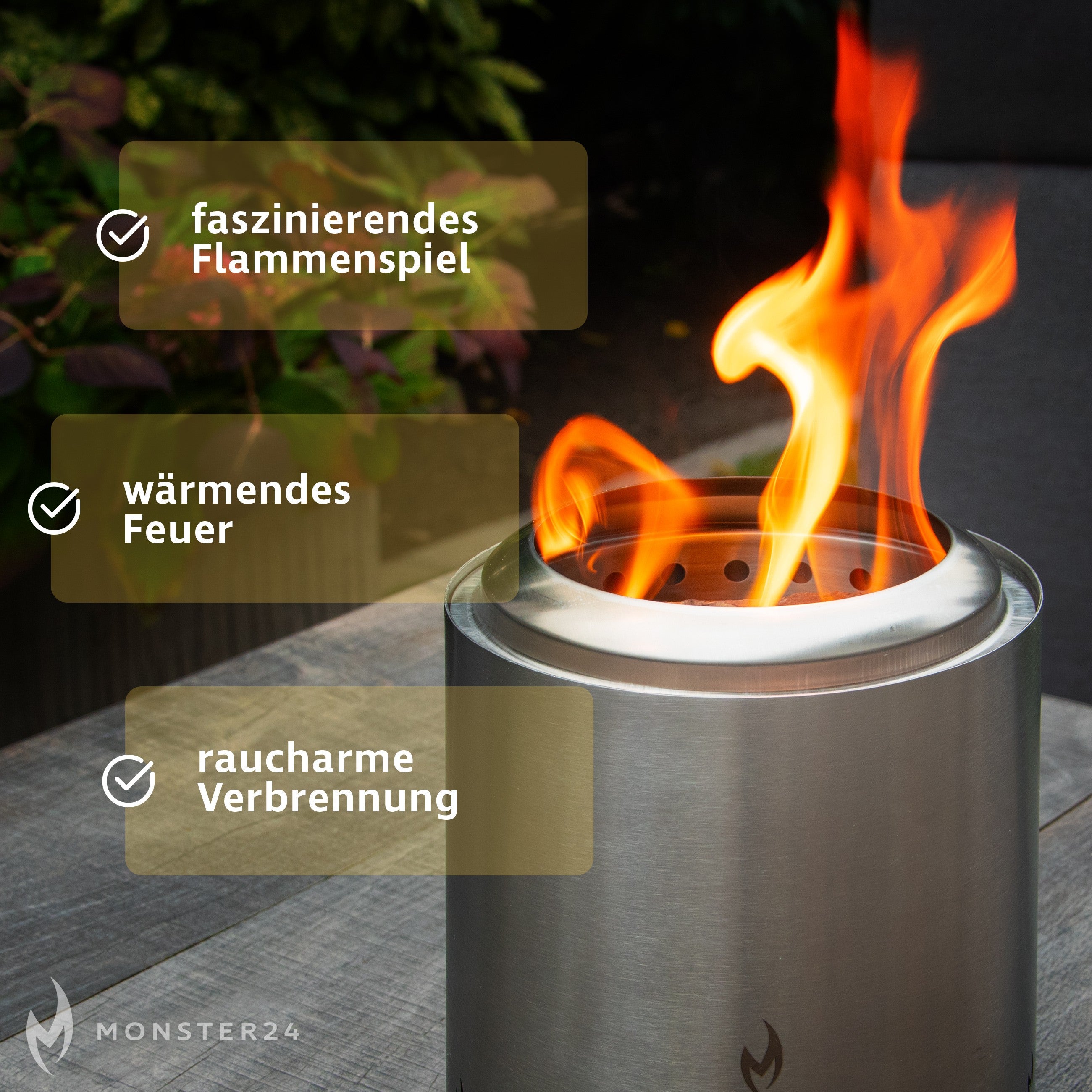Fireal dein Echtholz Tischfeuer