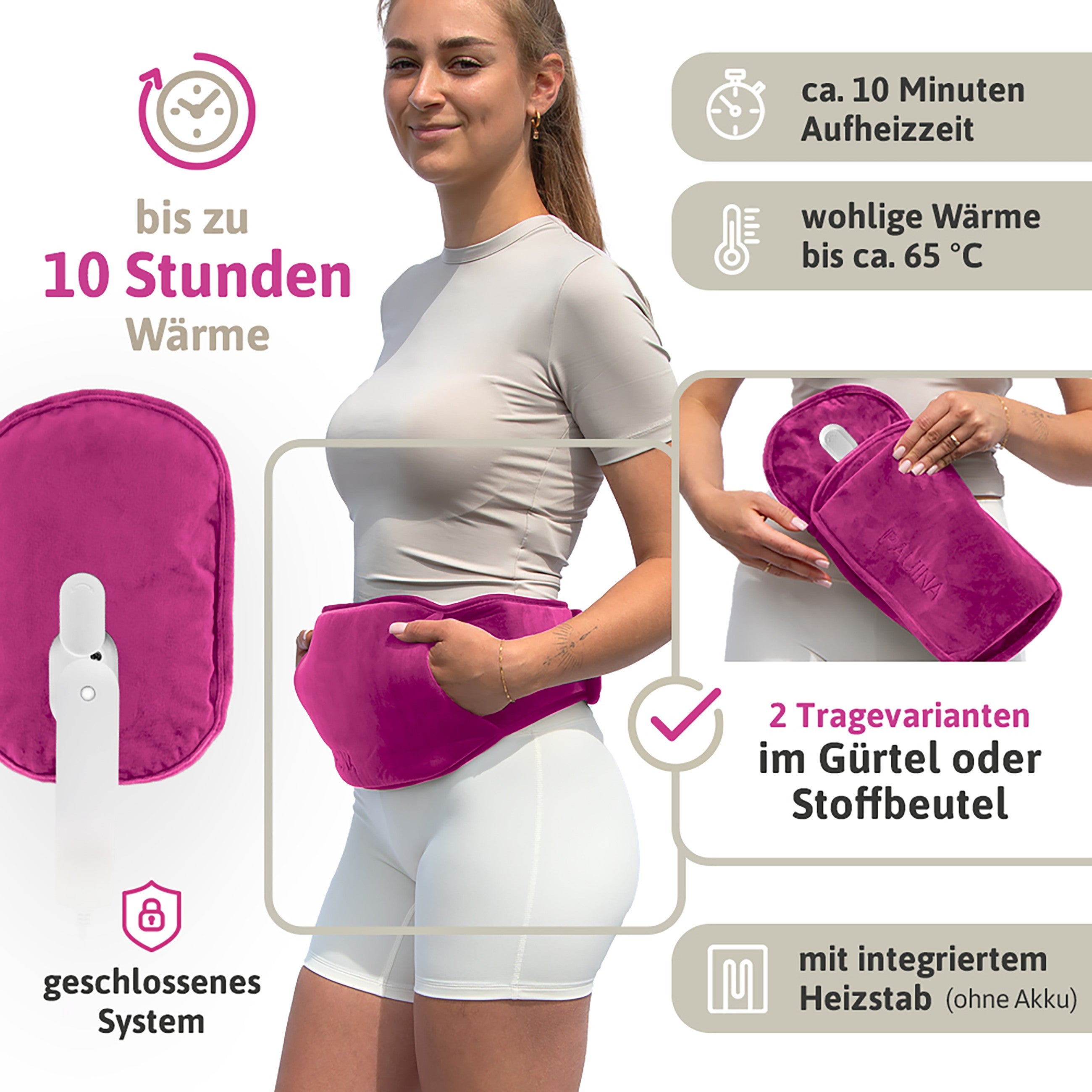 PAUINA die smarte Wärmflasche Peonia