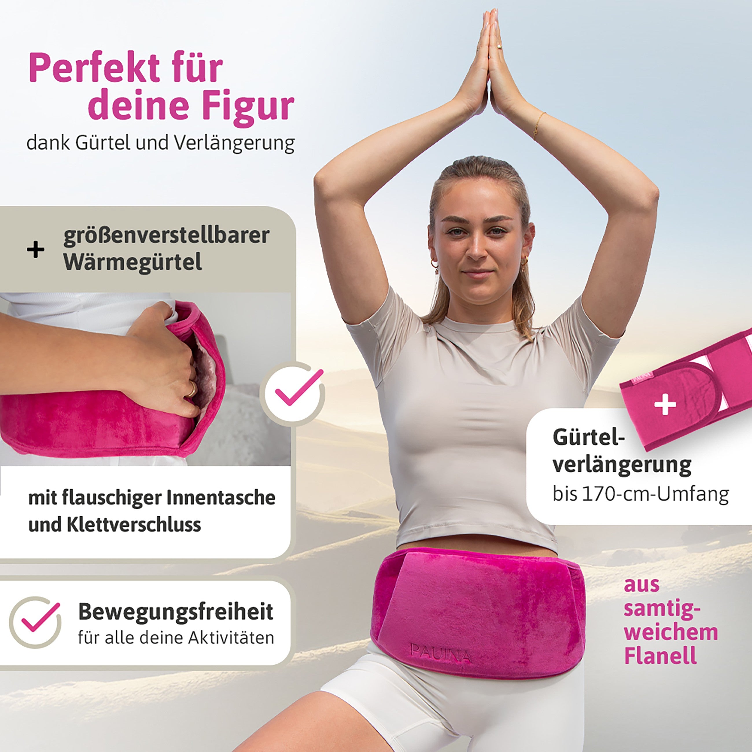 PAUINA die smarte Wärmflasche Peonia