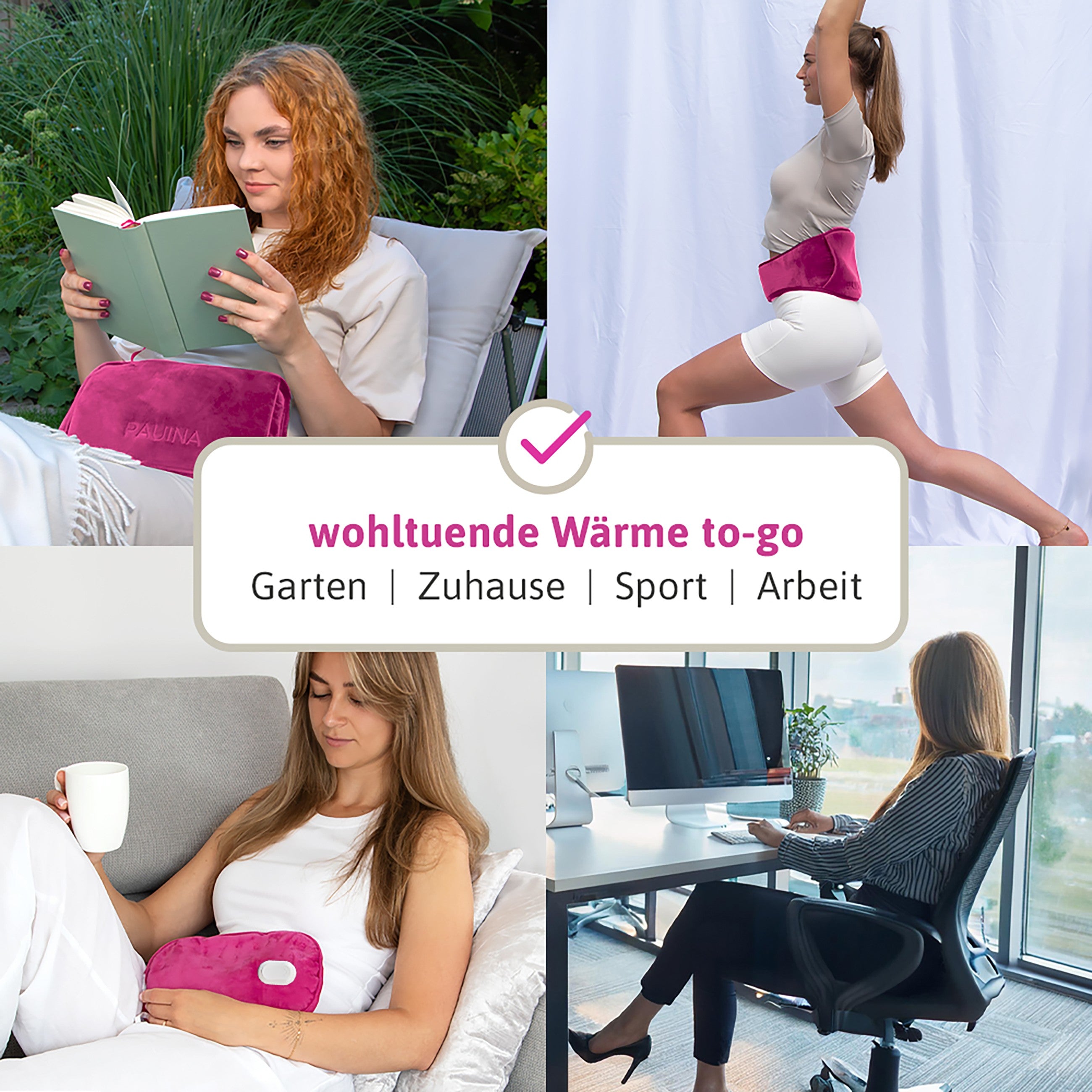 PAUINA die smarte Wärmflasche Peonia