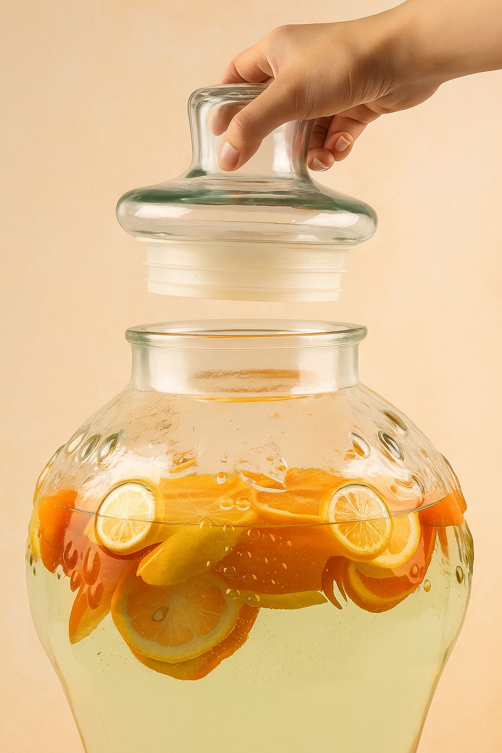 Glas-Getränkespender 10L mit Edelstahl-Zapfhahn und Metallständer