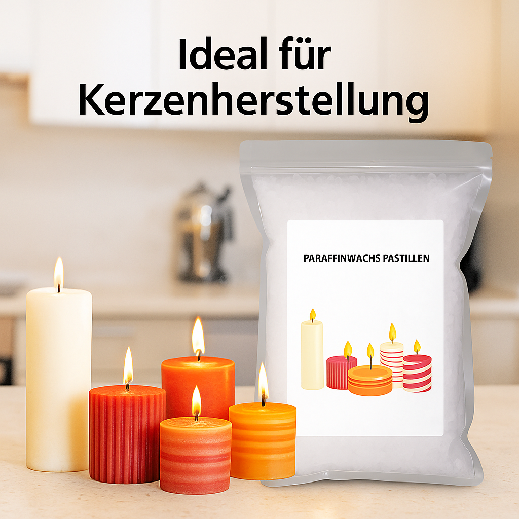 Paraffinwachs-Granulat / Kernzenwachs weiß