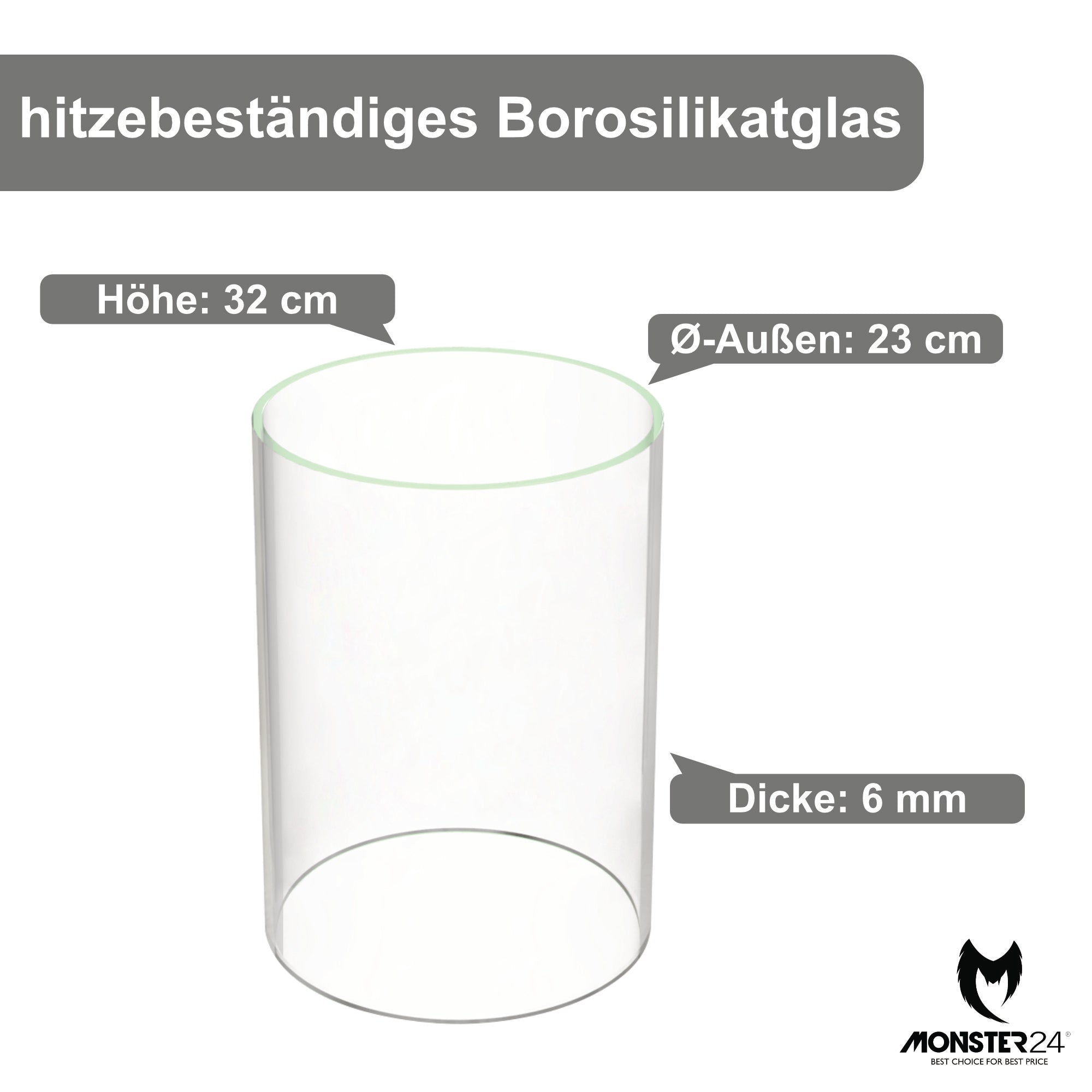 Ersatz Glaszylinder