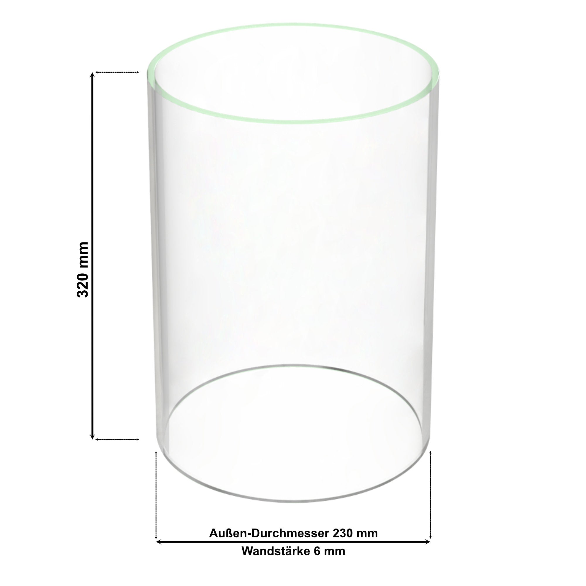 Ersatz Glaszylinder