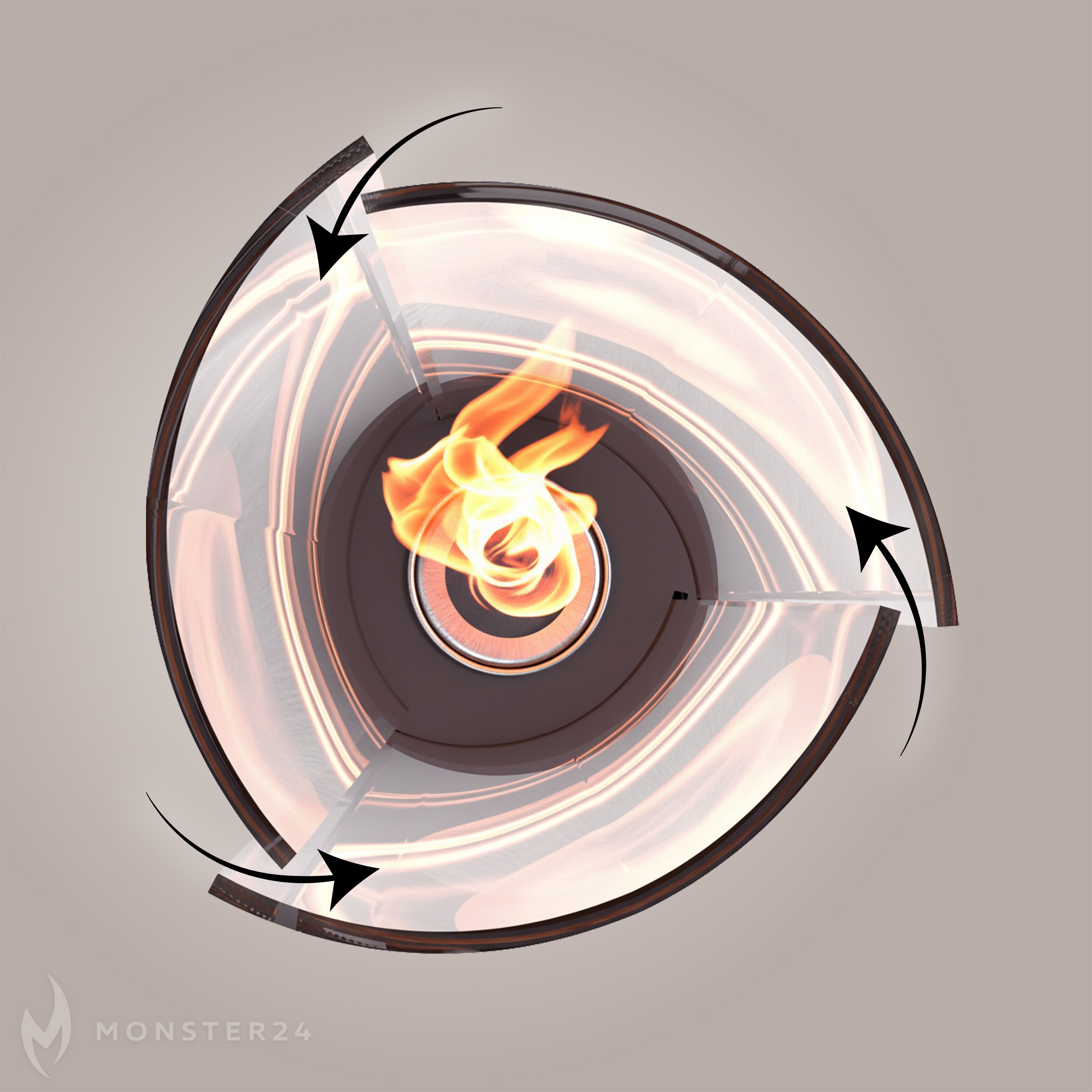 Spyral – Der Tornado Bioethanol-Tischkamin