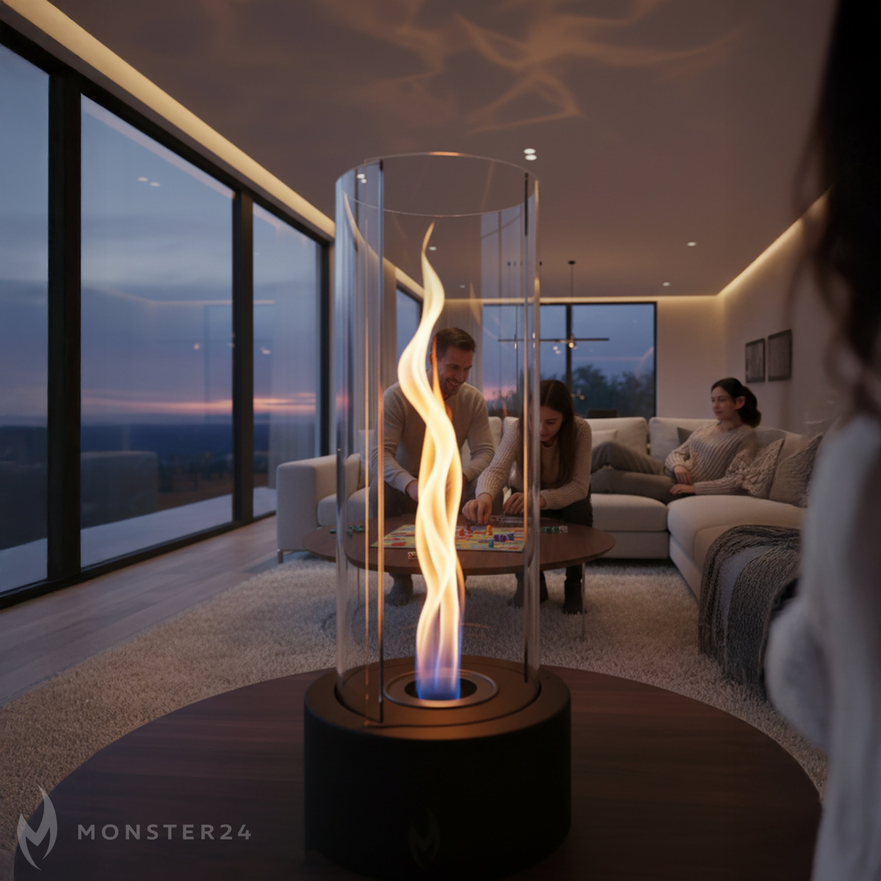 Tornado Flame: Spyral inkl. 6 L Bioethanol Starterpaket