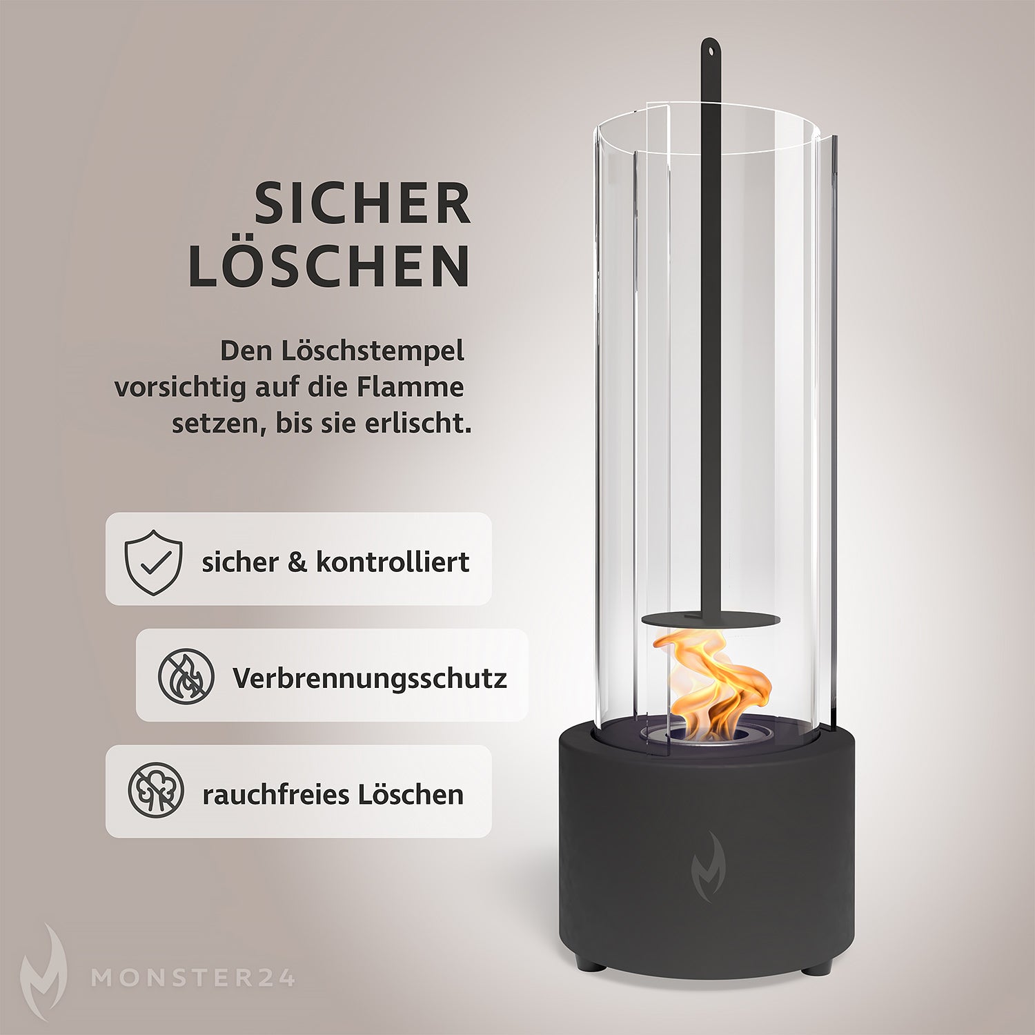 Spyral – Der Tornado Bioethanol-Tischkamin