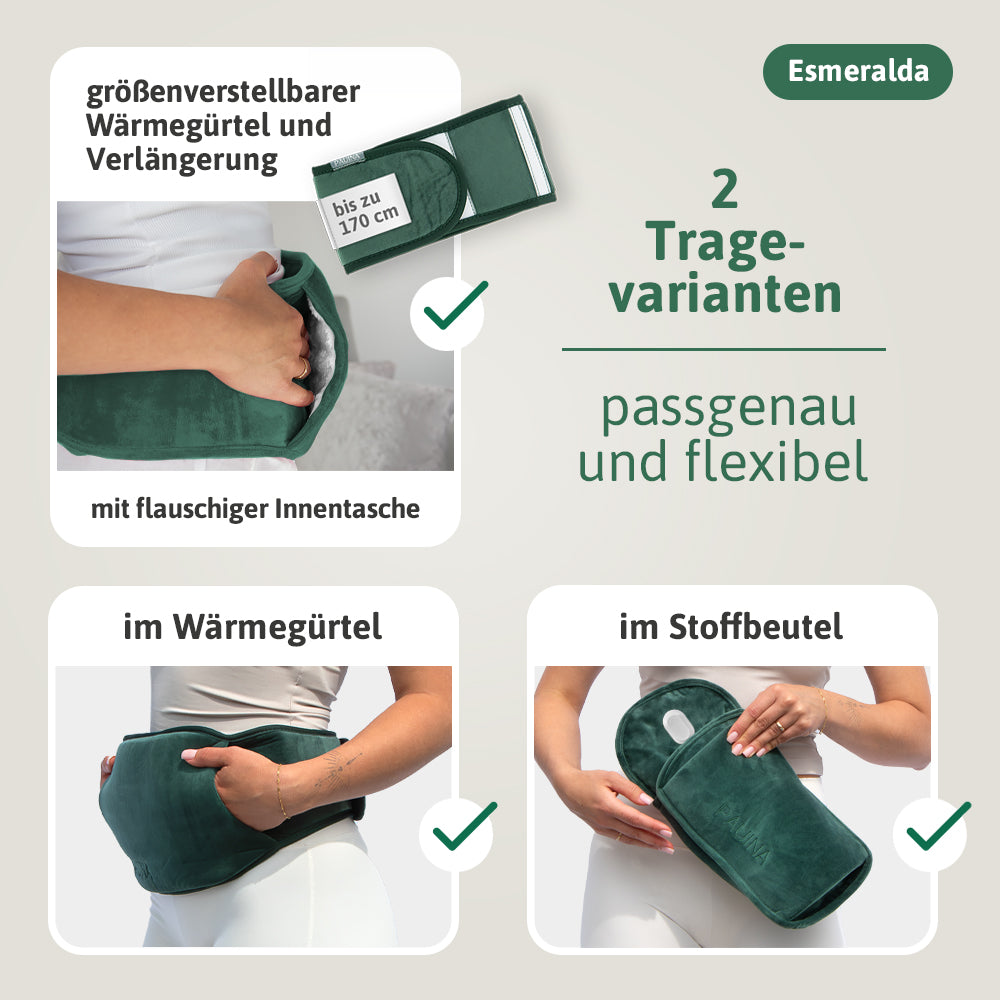 PAUINA die smarte Wärmflasche Esmeralda