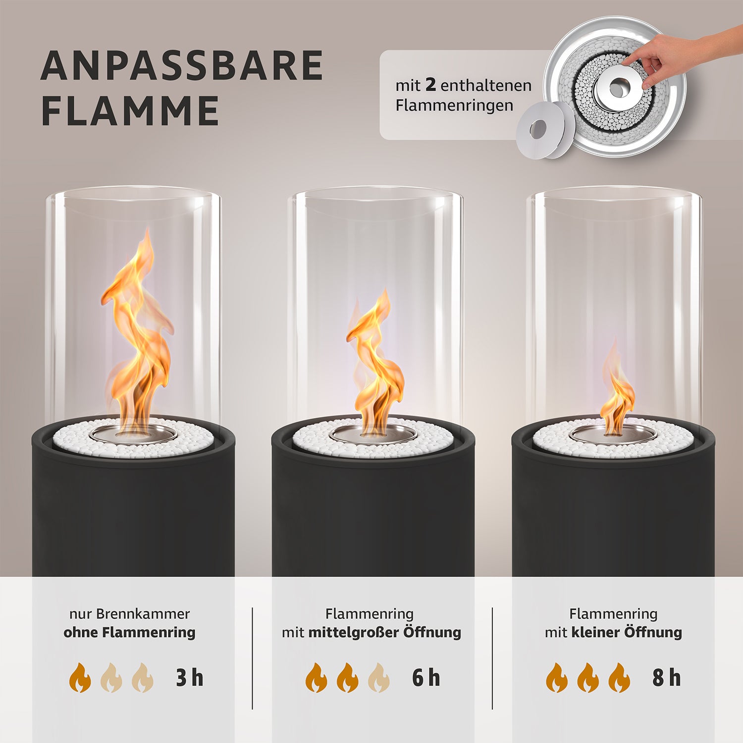 AGNIA Bioethanol-Standkamin