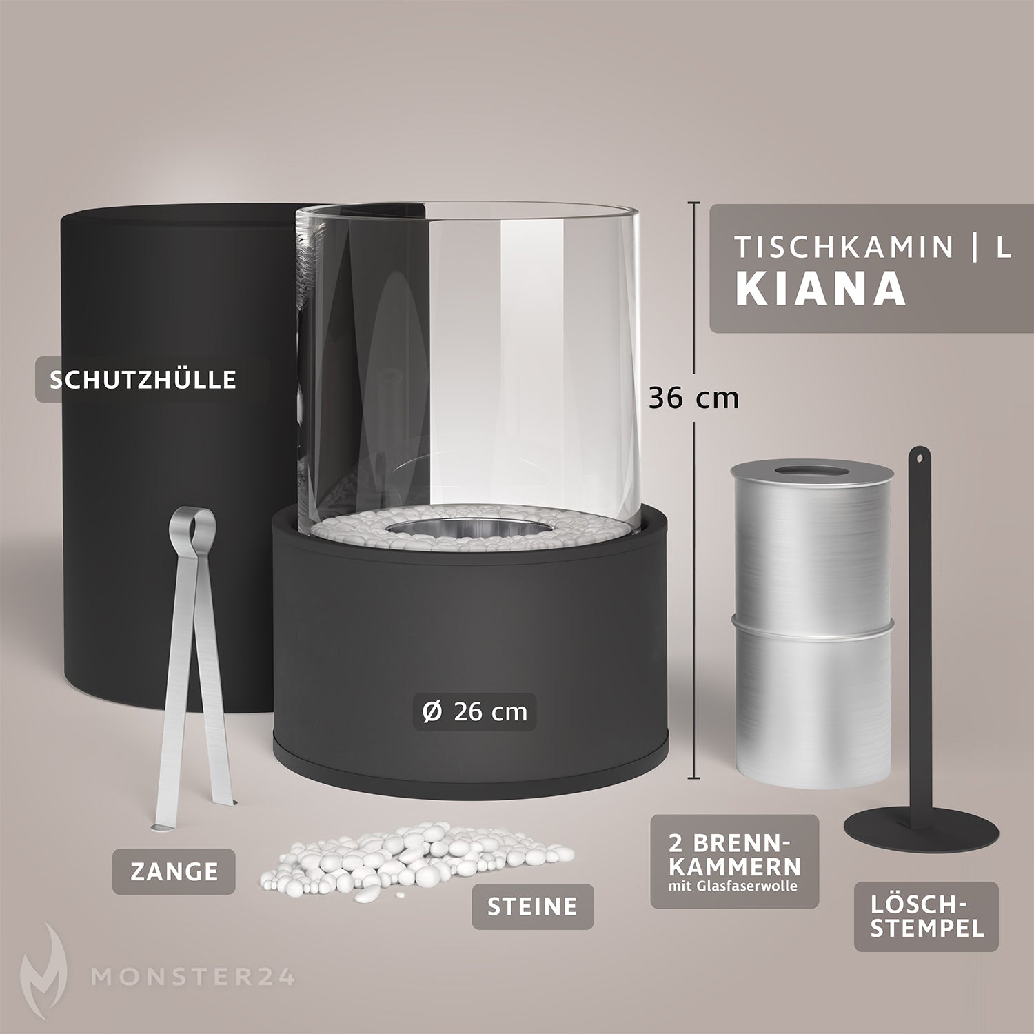 KIANA - Tischkamin L