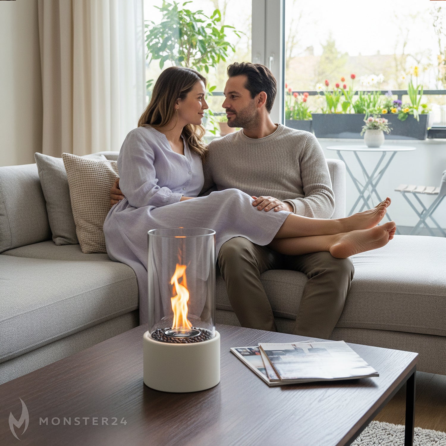 Ambiente Deluxe: Tischkamin S inkl. 6L Ethanol Starterpaket