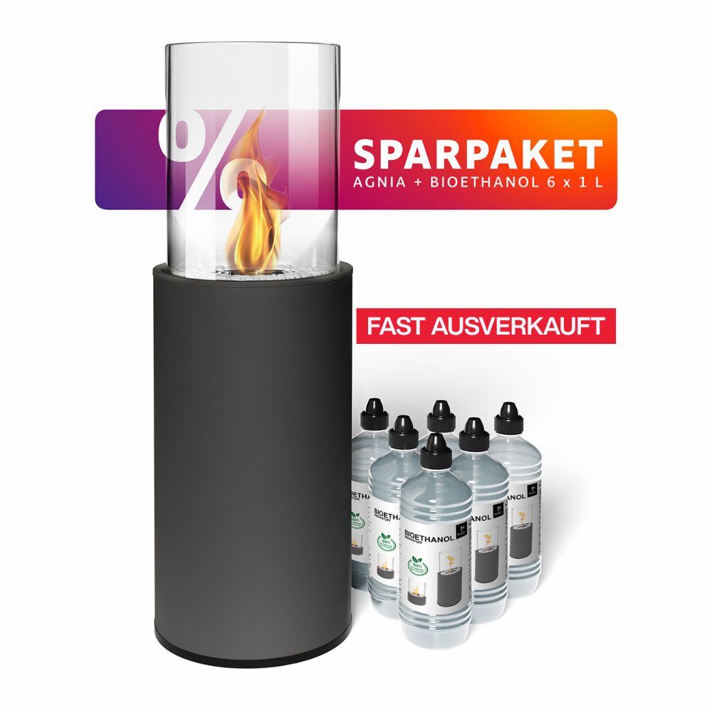 Feuer & Flair - Standkamin + Ethanol