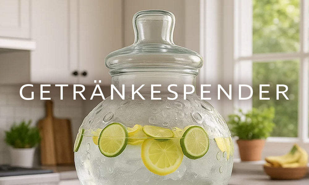  10L-Glas-Getränkespender mit Zapfhahn | Monster24