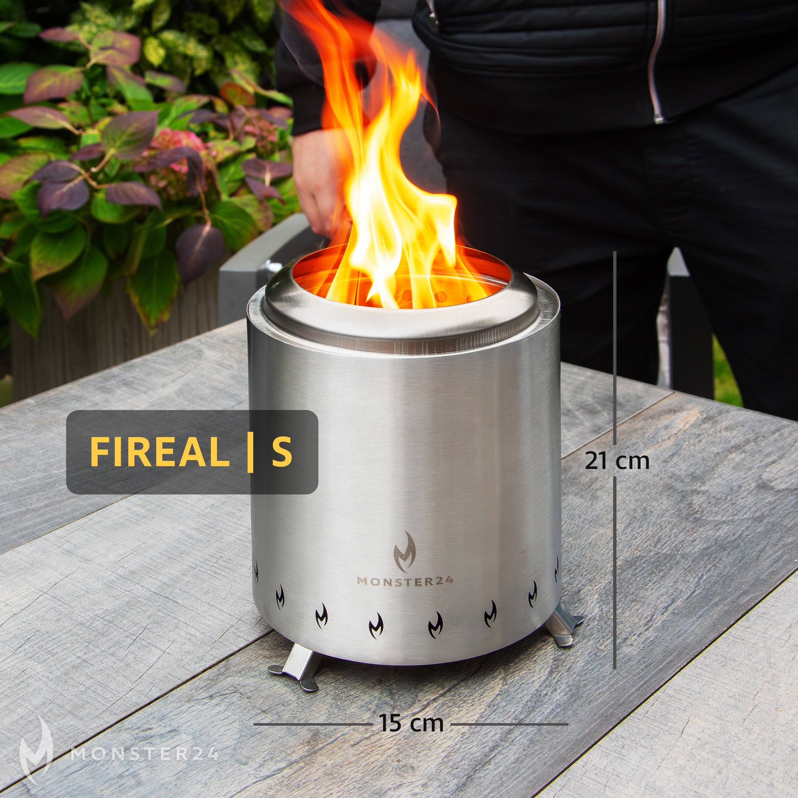 Fireal dein Echtholz Tischfeuer