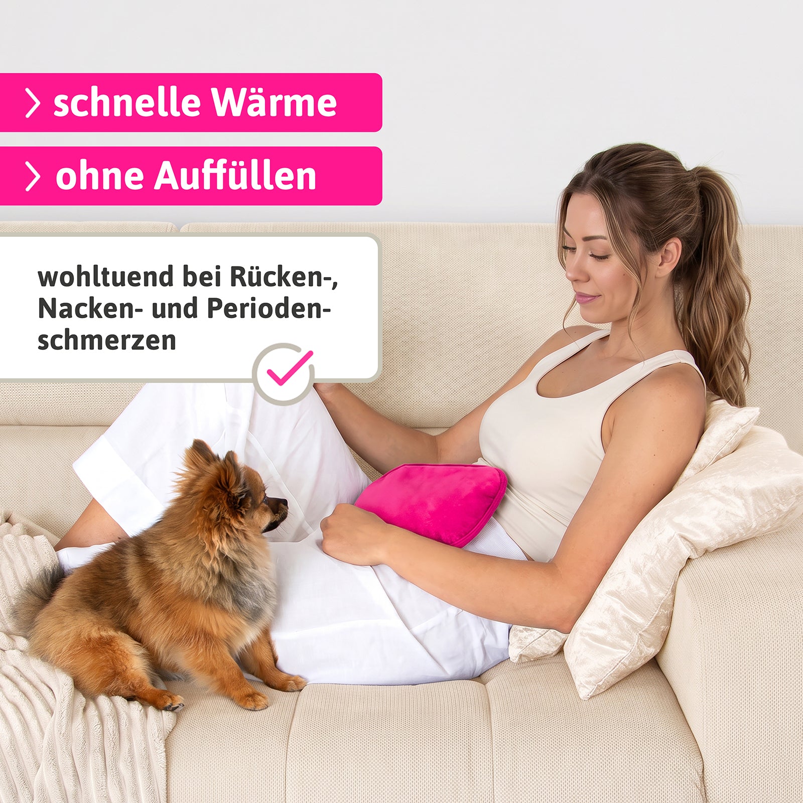 PAUINA die smarte Wärmflasche Peonia