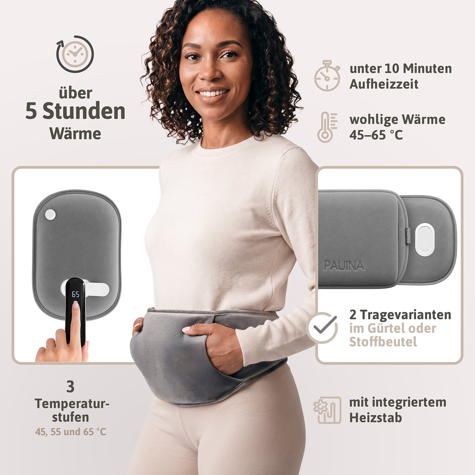 PAUINA die smarte Wärmflasche Pluvia