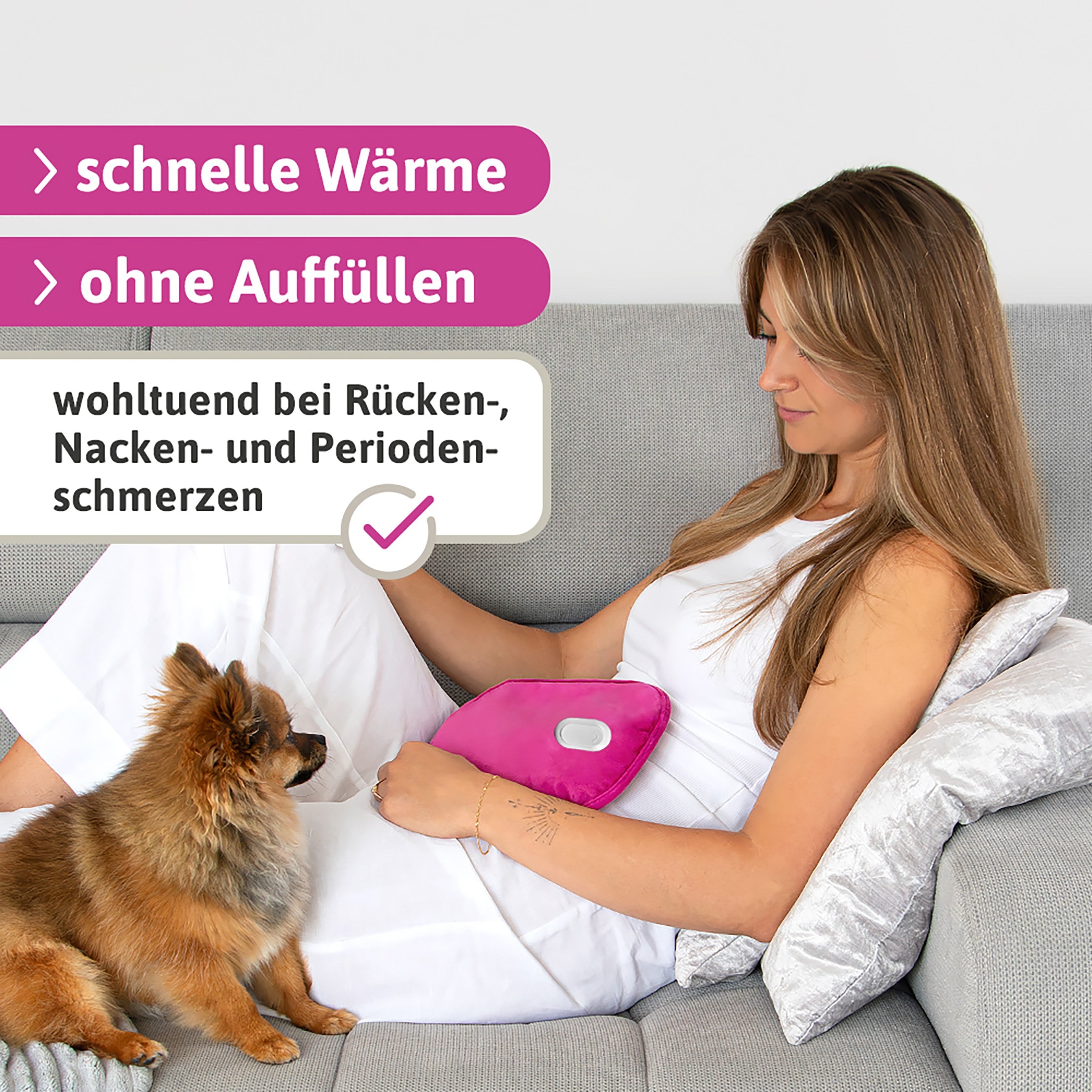 PAUINA die smarte Wärmflasche Peonia