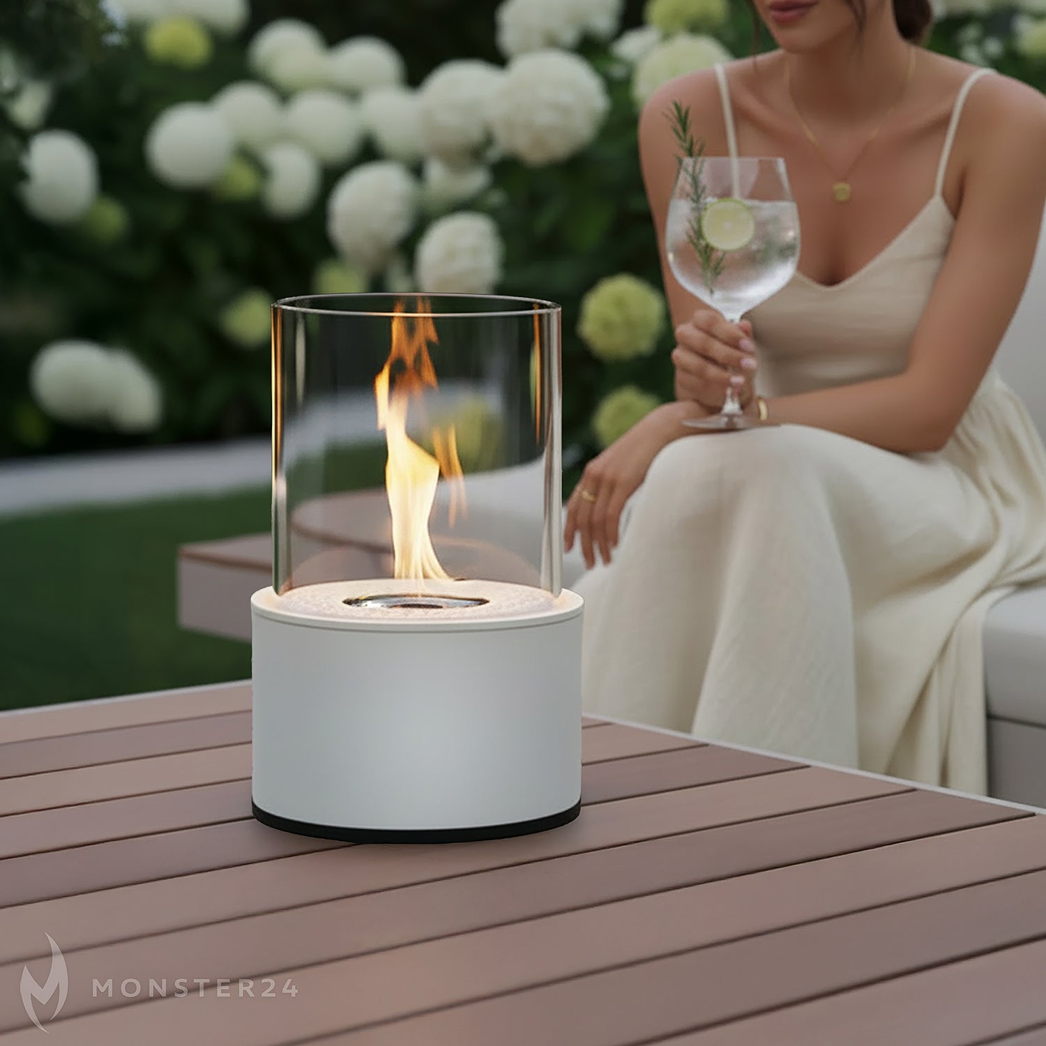 Ambiente Deluxe: Tischkamin L inkl. 6L Ethanol Starterpaket