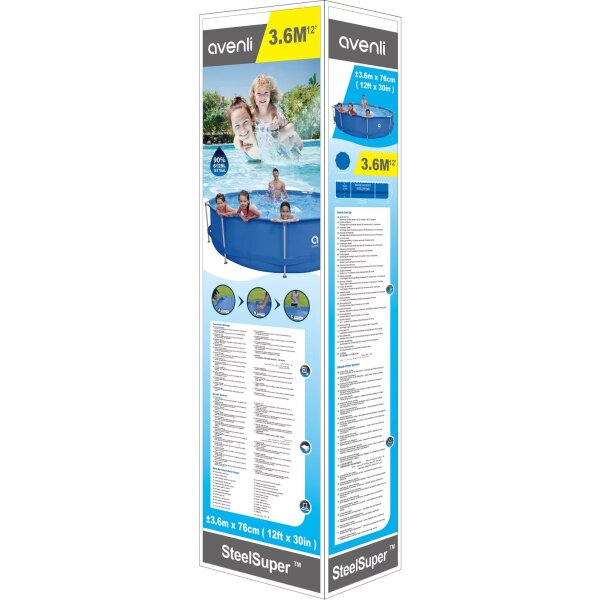 JiLong Avenli 17799 Swimming Pool Family Frame 360 x 76 cm